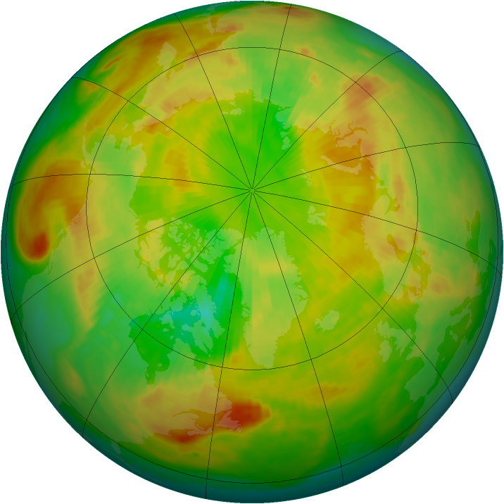 Arctic ozone map for 02 June 1988